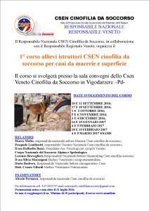 Locandina Corso istruttori